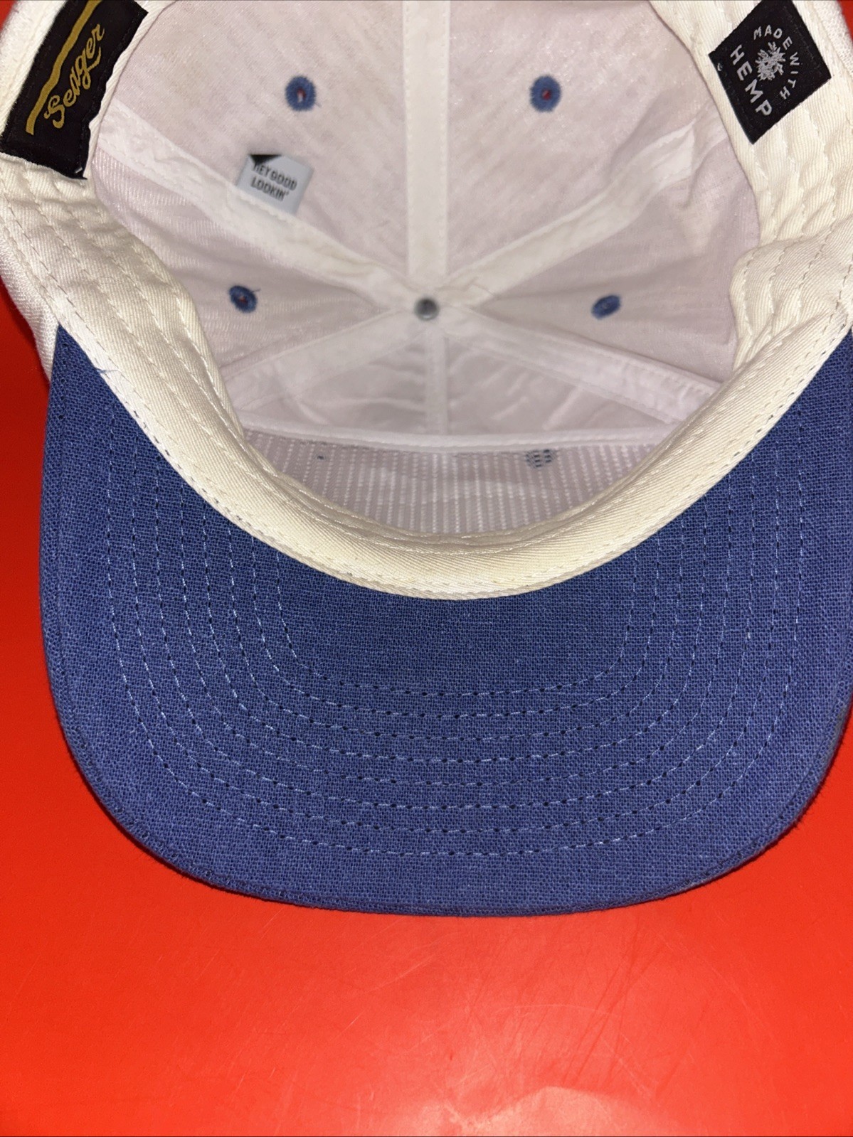 SEAGER Baseball Trucker Patch SnapBack Hat Cap Ma… - image 11