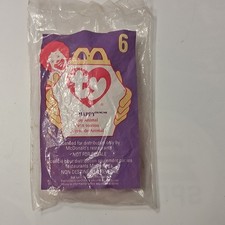 McDonald's 1998 Ty Teenie Beanie Baby Happy The Hippo Beanie 6