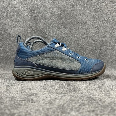 Chaco Kanarra Women s Size 9 Blue Gray Athletic Walking Trail Hiking Shoes Used