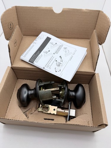 Emtek #1 Rosetta, Bronze Egg Door Knob