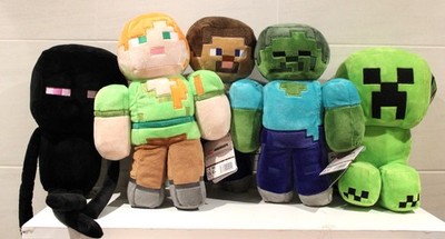 Minecraft Stofftier Figur Auswahl Creeper Steve Alex Enderman 10 Zoll groß