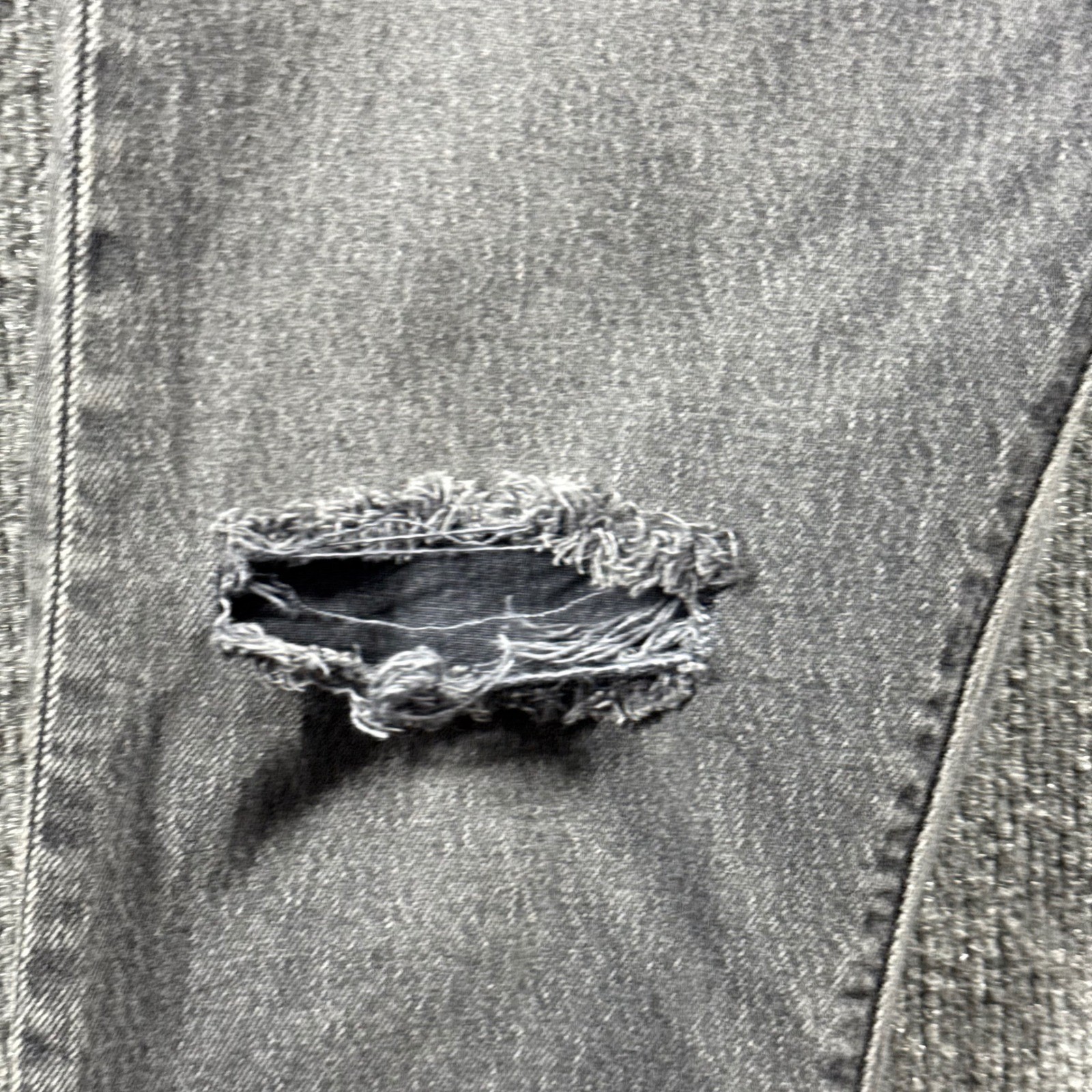 LEVIS 501 Jeans Mens W29 L30 Premium Original Fit Skinny Distressed Black Big E thumbnail 2