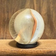 Marble King St. Marys Cross-through Cat  s Eye Shooter Marble 7/8  Mint -  240