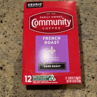 Community Coffee French Roast 12 Count 12 (Pack of 1),