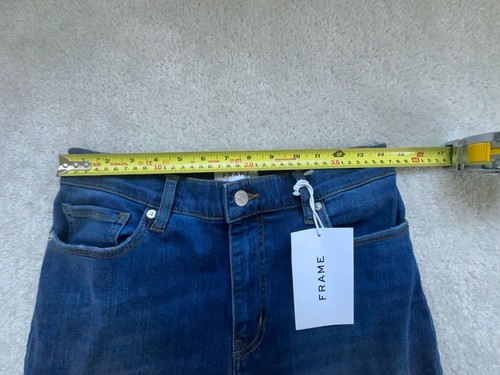 FRAME Le Slim Raw Fray Hem Palazzo In Lupine Size 29 Brand New ($268) - Picture 12 of 15