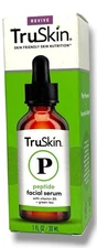 TruSkin P Peptide Facial Serum With Vitamin B5 + Green Tea 1fl.oz./30ml Sealed