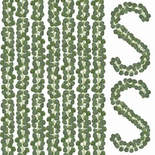 30Pcs Eucalyptus Garland,Artificial Eucalyptus Leaves Table Greenery Garland ...