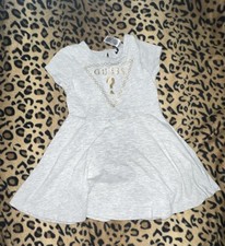 baby Guess Gold Logo shortsleeve Dress SIZE 24 MONTHS PRE-OWNED