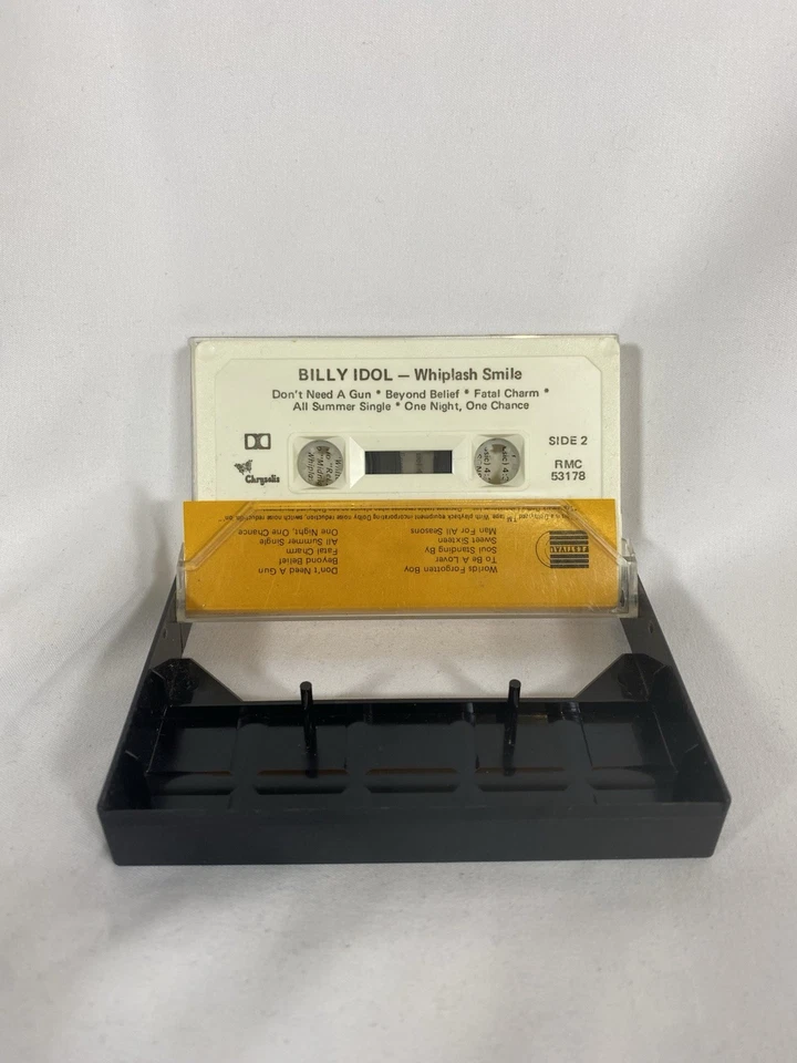 BILLY IDOL Whiplash Smile COMPACT CASSETTE Tape Free Aus Wide Shipping - Image 4 of 4