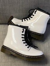 Dr. Martens 1460 T White Leather Boots Toddler Kids Size 7 New Without Box/Tags