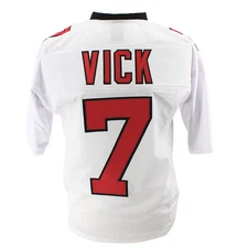 Michael Vick Jersey White Atlanta |  Unisex Adult Sizes S-5XL Unsign Sewn Stitch