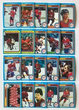 Montreal Canadiens 1979-80 Topps Complete Team Set (20 Cards) - Ken Dryden