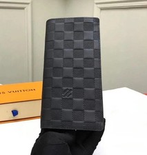 Louis Vuitton Damier Infini Porte feiulle Brazza Long Wallet Black,,,..