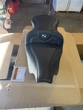 Saddleman Roadsofa Carbon Fiber Seat Harley Bagger Touring FLH FLHX 1997-2007