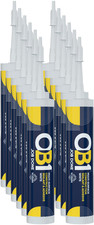 Job Lot of 20x OB1 Multi-Surface Construction Sealant & Adhesive - White, 290ml