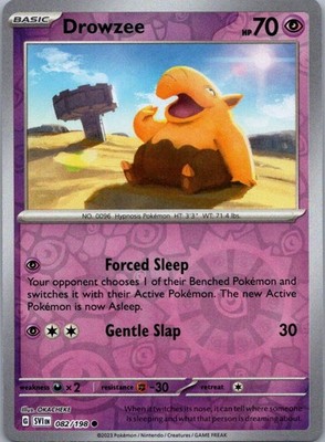 Pokemon TCG Drowzee 82/198 Scarlet Violet Rev Holo NM