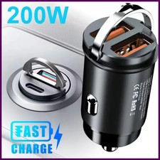 QC3.0 PD Mini Car Charger 12-24V Lighter Fast Charging Car USB Type C