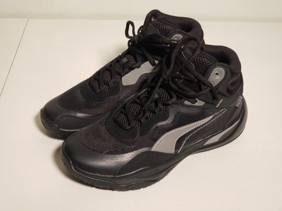 PUMA Playmaker Pro Mid Black Sneakers Men's US Sz 9 Basketball Shoes 377902-06