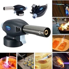 Flame Thrower Gas Torch Brazing Blowtorch Butane Burner Ignition Welding Jet Gun