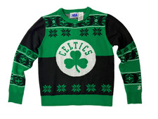 Boys Large 14-16 NBA Celtics Sweater NICE Youth Green Boston Great Gift