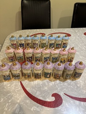 Vintage 1995 Lenox Disney Porcelain Spice Jar Collection 24 Jar