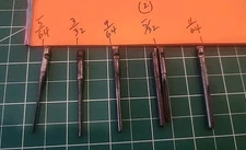 VTG STANLEY YANKEE Push Drill Points 6Pc ~ Odd Sizes ~ Bits - gw5