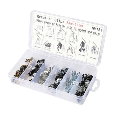 100x Metallverkleidung Verkleidung Feder U Clips Set für Audi 4A0-867-276A ff
