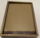 Vintage MCM Gold Tone Metal Traditional 3.5" x 5" Small Photo Frame — photo 3
