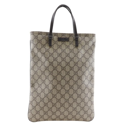 GUCCI Tote Bag 117551 Handbag GG Supreme Canvas Brown Unisex H212925535 Used
