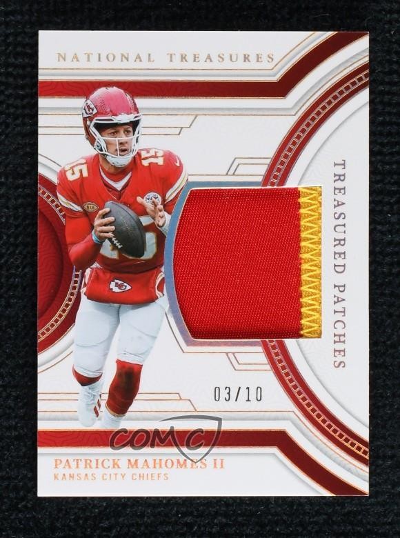 2023 Panini National Treasures Treasured Patch Holo Gold 3/10 Patrick Mahomes II