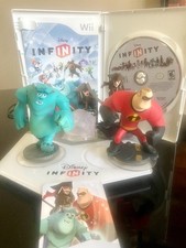 Disney Infinity 1.0 Starter, Wii Game CIB, Portal, Playset Piece + 3 Figures