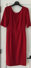 DOLCE & GABBANA RED ICONIC BELLUCI MIDI SHEATH DRESS IT44 US8