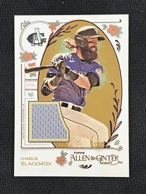 2024 Topps Allen & Ginter #AGR-CB Charlie Blackmon Rockies Full-Size Relic PATCH