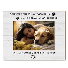Pet Memorial 5X7 Picture Frame, Pet Memorial Gifts for Loss of Dogs Cats, You...