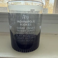 Janet Guthrie Rookie 1977 Indy 500 glass Monroe Shocks, Ongais, Regazzoni also