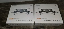 2 Eachine E58 Pocket Drone Quadcopter 720p Camera + 4 Rechargable LiPo Batteries