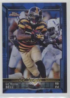 2015 Topps Chrome Blue Refractor 6/199 Le'Veon Bell #8 0j3l