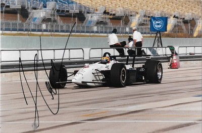 Helio Castroneves 1999 Indy 500 Indianapolis Hogan signed Foto Autogramm F1