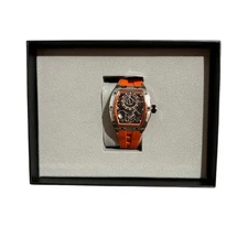 🔥 NEW! Invicta S1 Rally Auto TORQUE Men's Watch Skeleton Dial 44mm Orange 49034
