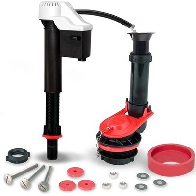 Complete Toilet Repair Kit Standard 2 Inch Fixes Running Noisy No Slow Refill