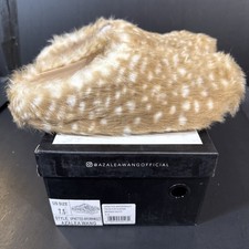 Azalea Wang Faux Fur Slipper NIB SIZE 7.5