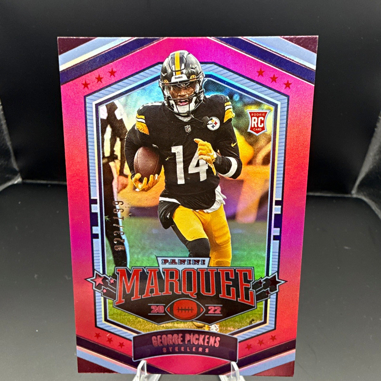 Panini 2022 Chronicles George Pickens Steelers Marquee RC Pink /199 #MAR-48