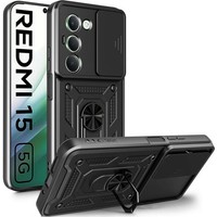 HandyhüLle FüR Xiaomi Redmi 15 4G/5G Tech-Protect Case Cover SchutzhüLle Schwarz