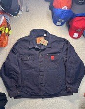 Levi s Sunrise Trucker Jacket Dress Blues Nebula Dyed Aged Distressed XL Baggy