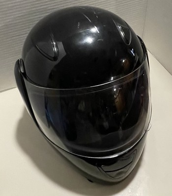 M2R ヘルメット M2R Motorcycles Black Gloss Full Motorcycle Helmet Clear Face