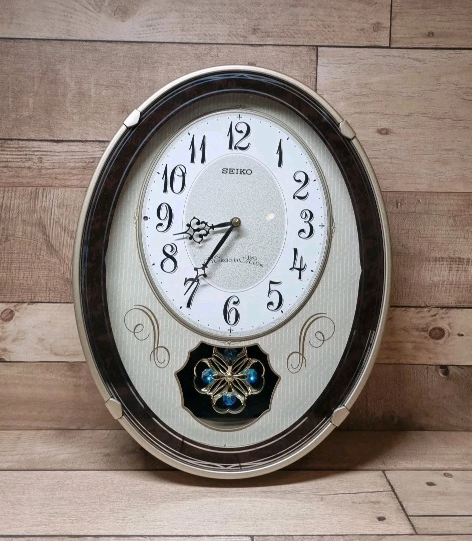 Horloge Murale Musicale Seiko Pokemon CQ502B – Vintage Rare, Collection Japon