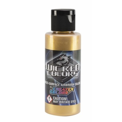 (155,25 /1l) CREATEX Wicked W350 Gold metallic 120ml Airbrush Farbe 126350