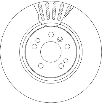 Disque de frein TRW DF4471S anti-vibration pour supprimer le bruit avant
