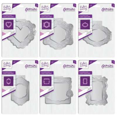Gemini CUT & EMBOSS Frame Folders By Crafters Companion - Brand New ...