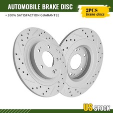 2pcs Rear Drilled Brake Disc Rotors for Mitsubishi Eclipse Cross RVR Outlander